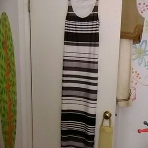 Ladies Striped Maxi Dress